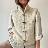 Gilet sans manches structuré pour femme style décontracté et polyvalent