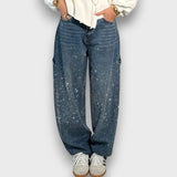 Nolene – Dżinsy z błyszczącym wykończeniem i miejskim charakterem