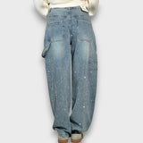 Nolene – Dżinsy z błyszczącym wykończeniem i miejskim charakterem