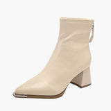 Bottes à talons carrés élégantes pour femme style automne hiver – Mode urbaine chic