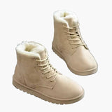 Bottes d'hiver montantes pour femme style décontracté chaud