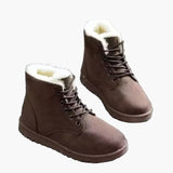 Bottes d'hiver montantes pour femme style décontracté chaud