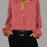 Kobieca Bluzka V-Neck