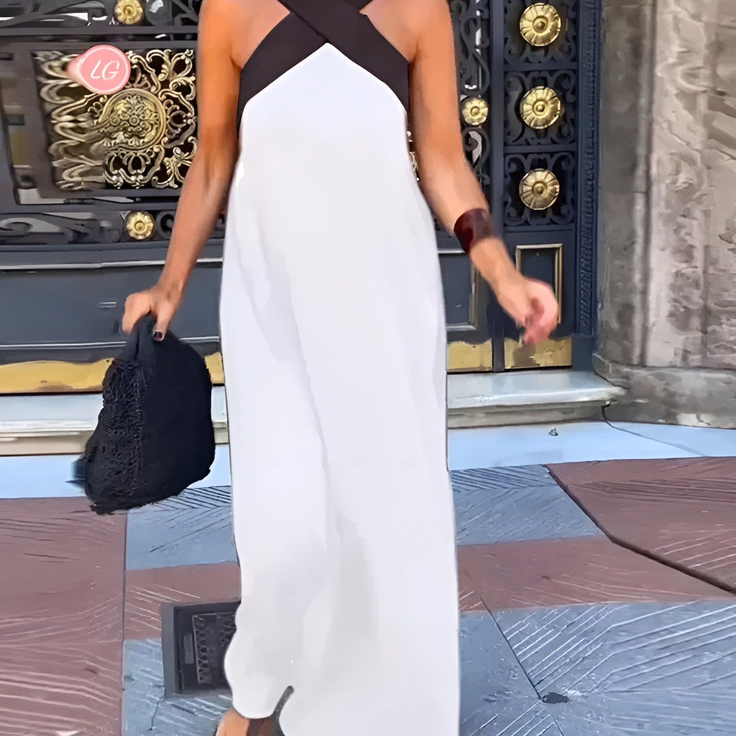 Damska Sukienka Maxi Halter | Bez Rękawów