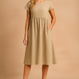 Judy | Zwiewna Sukienka Letnia Midi Basic