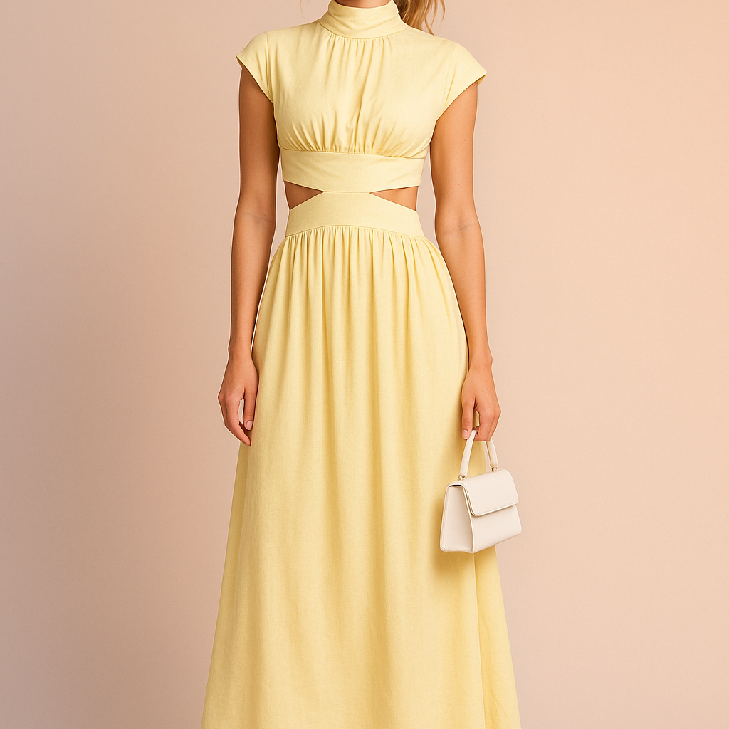 July | Elegancka Sukienka Maxi z Wycięciami