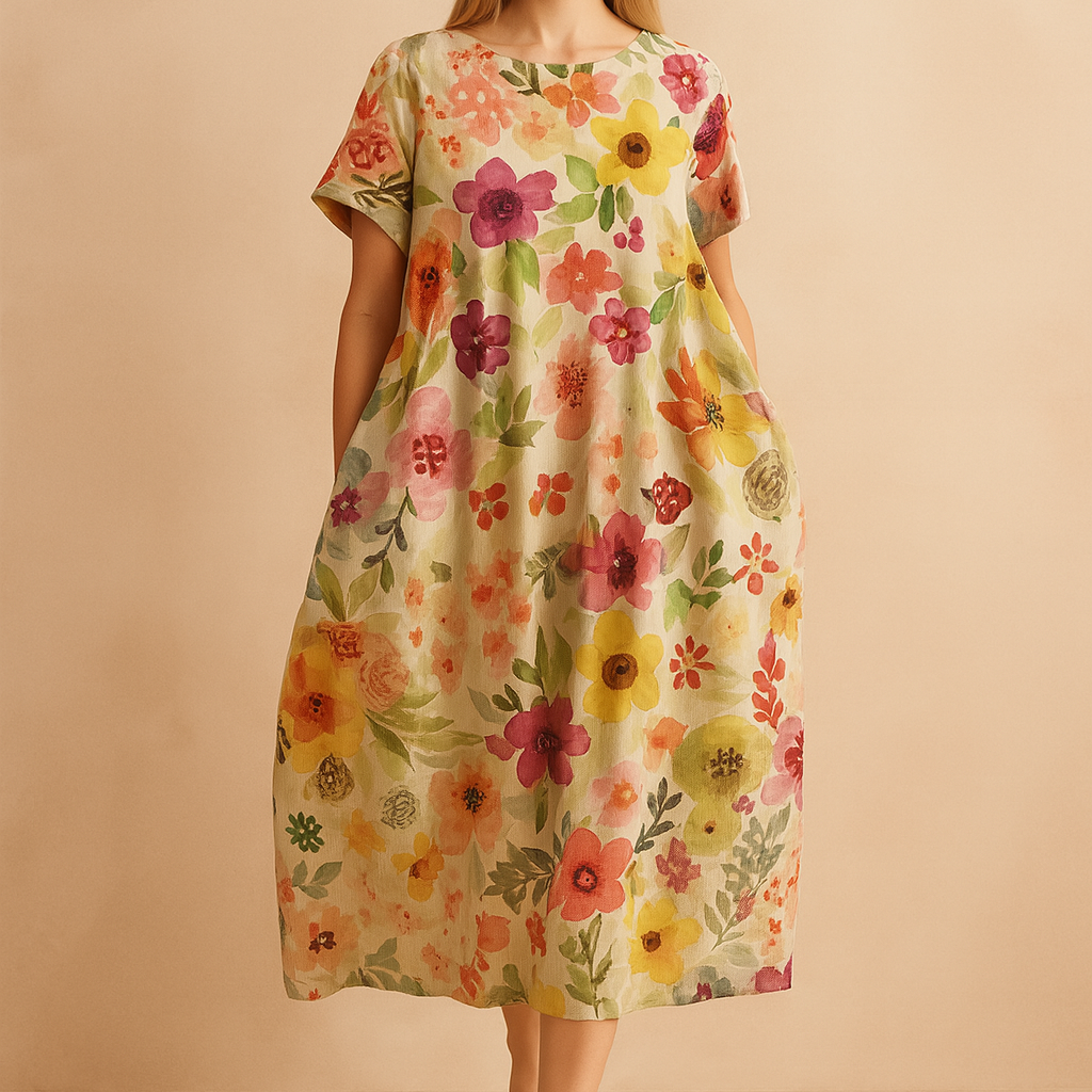 Lottie| Zwiewna Sukienka Boho w Kwiaty