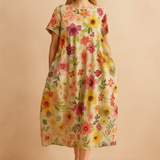 Lottie| Zwiewna Sukienka Boho w Kwiaty