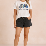 Mila | T-shirt z nadrukiem Peace Love Dogs