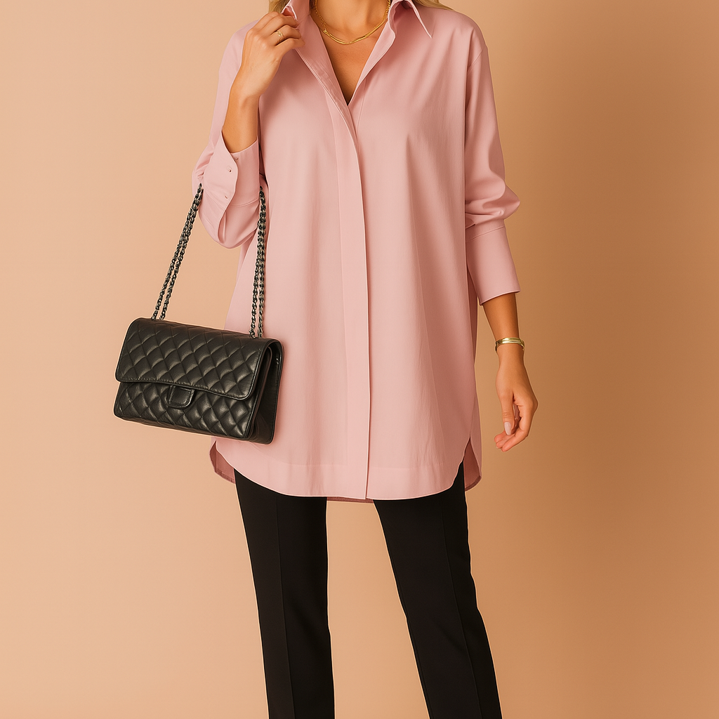 Monaco | Elegancka koszulowa bluzka oversize