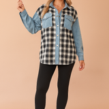 LILY | Koszulowa bluzka oversize w kratę