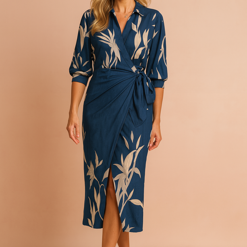 Elżbieta | Elegancki Dwuczęściowy Look z Kopertową Górą