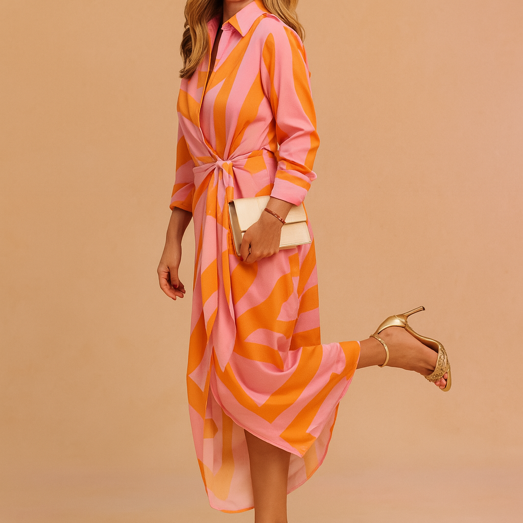 Elżbieta | Elegancki Dwuczęściowy Look z Kopertową Górą