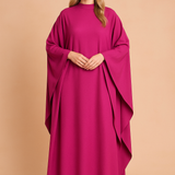 Estela | Elegancka Suknia z Rękawem Nietoperz