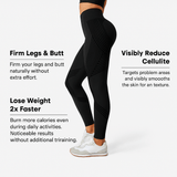 Legging femme seamless gainant anti-cellulite pour sport et fitness - compression sculptante
