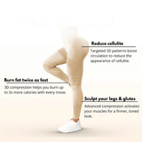Legging femme seamless gainant anti-cellulite pour sport et fitness - compression sculptante