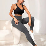 Legging femme seamless gainant anti-cellulite pour sport et fitness - compression sculptante