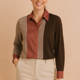 Aria | Elegancka bluzka z modnym kontrastem