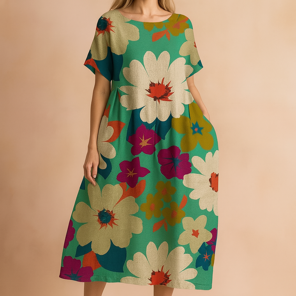 Lottie| Zwiewna Sukienka Boho w Kwiaty