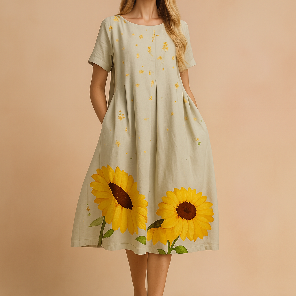 Lottie| Zwiewna Sukienka Boho w Kwiaty