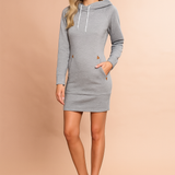 Belle | Sukienka Bluza z Kapturem z Kieszeniami