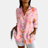 LYSSA™ | Kwiatowa bluzka z guzikami