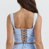 Sarah – Ensemble Corset et Jupe Longue en Brun